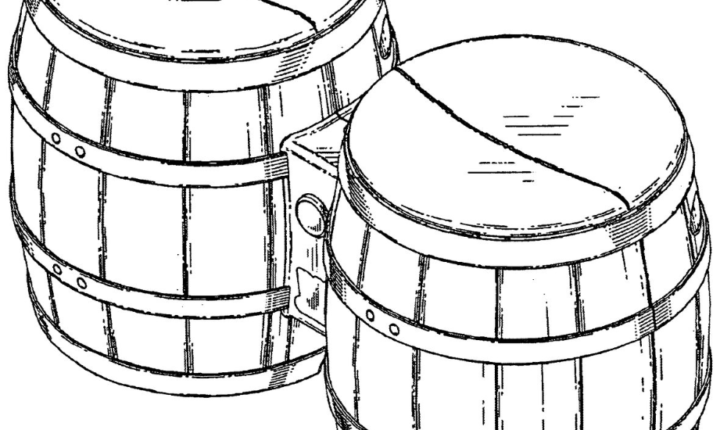 some plastic bongos