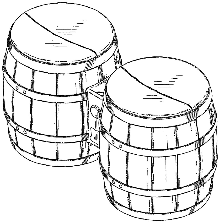 some plastic bongos