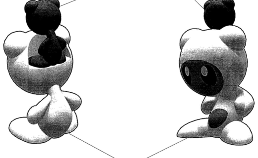 two chibi characters stacked on top of one another
