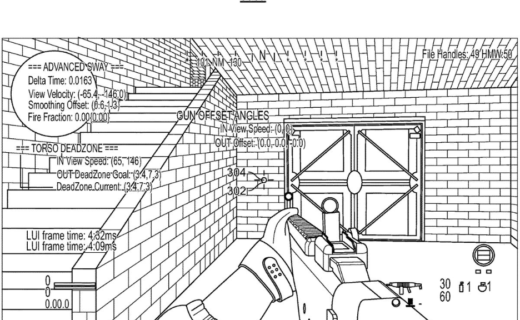 a first-person shooter screen