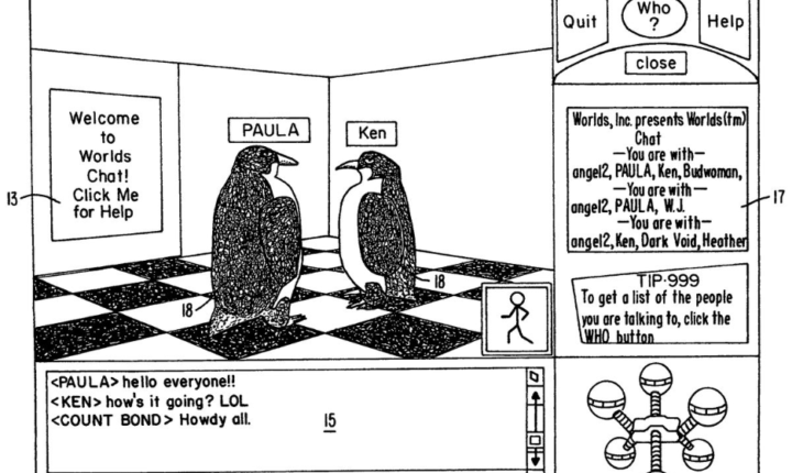 two penguins in a virtual world