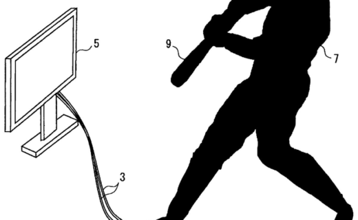 a guy swinging a baseball bat in front of a tv